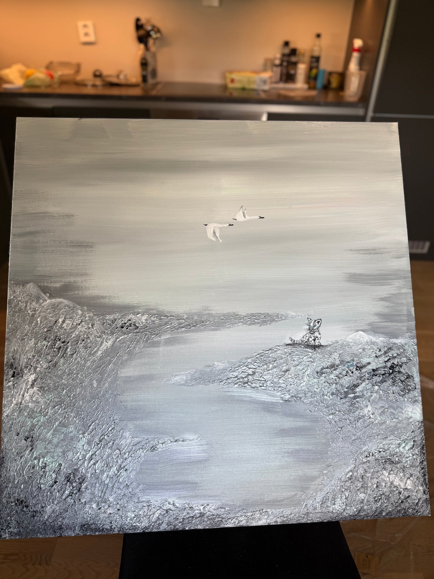 Silver Mountains 80x80