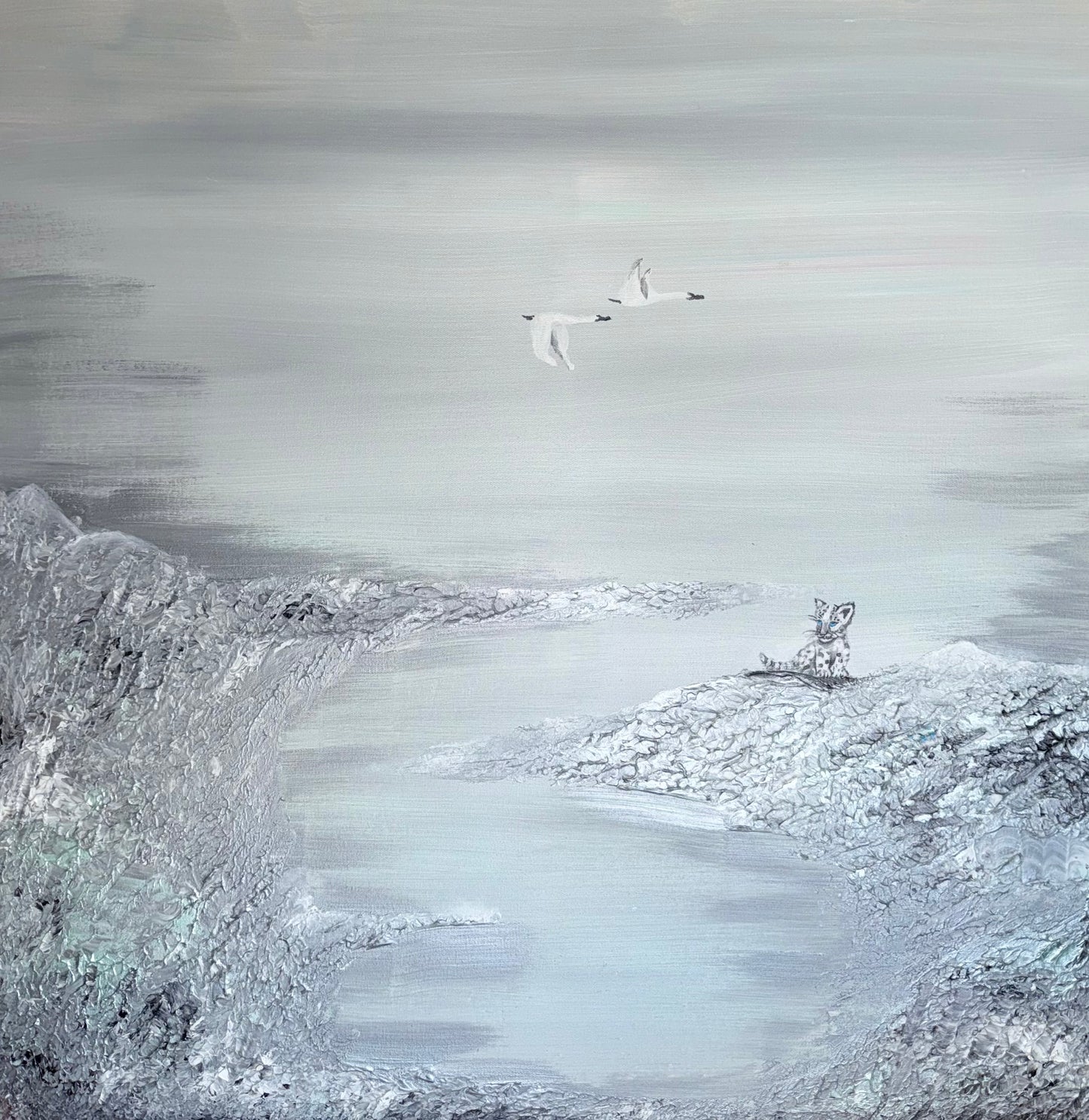 Silver Mountains 80x80